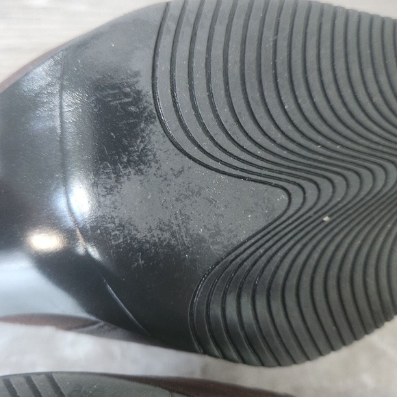 Liz Claiborne Flex Guild Rich Brown Leather 2.75" Heel Shoes Mules Womens 8.5 M - Picture 9 of 13